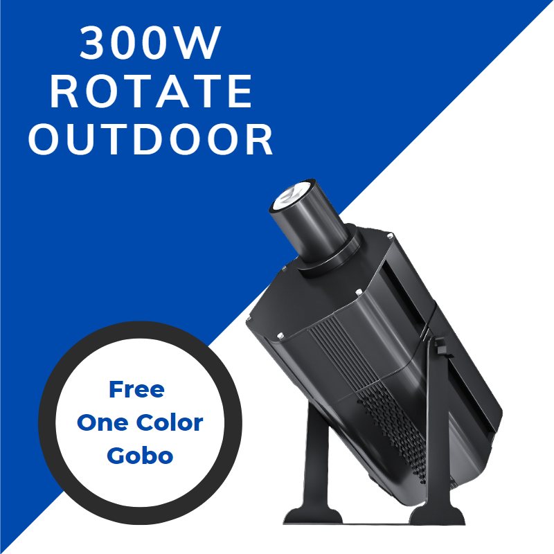 Gobosign 300w Outdoor Waterproof Rotate Gobo Projector